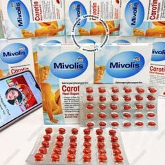 (10/2025) Viên uống chống nắng Mivolis Carotin 60 VIÊN