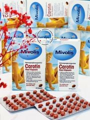 (10/2025) Viên uống chống nắng Mivolis Carotin 60 VIÊN