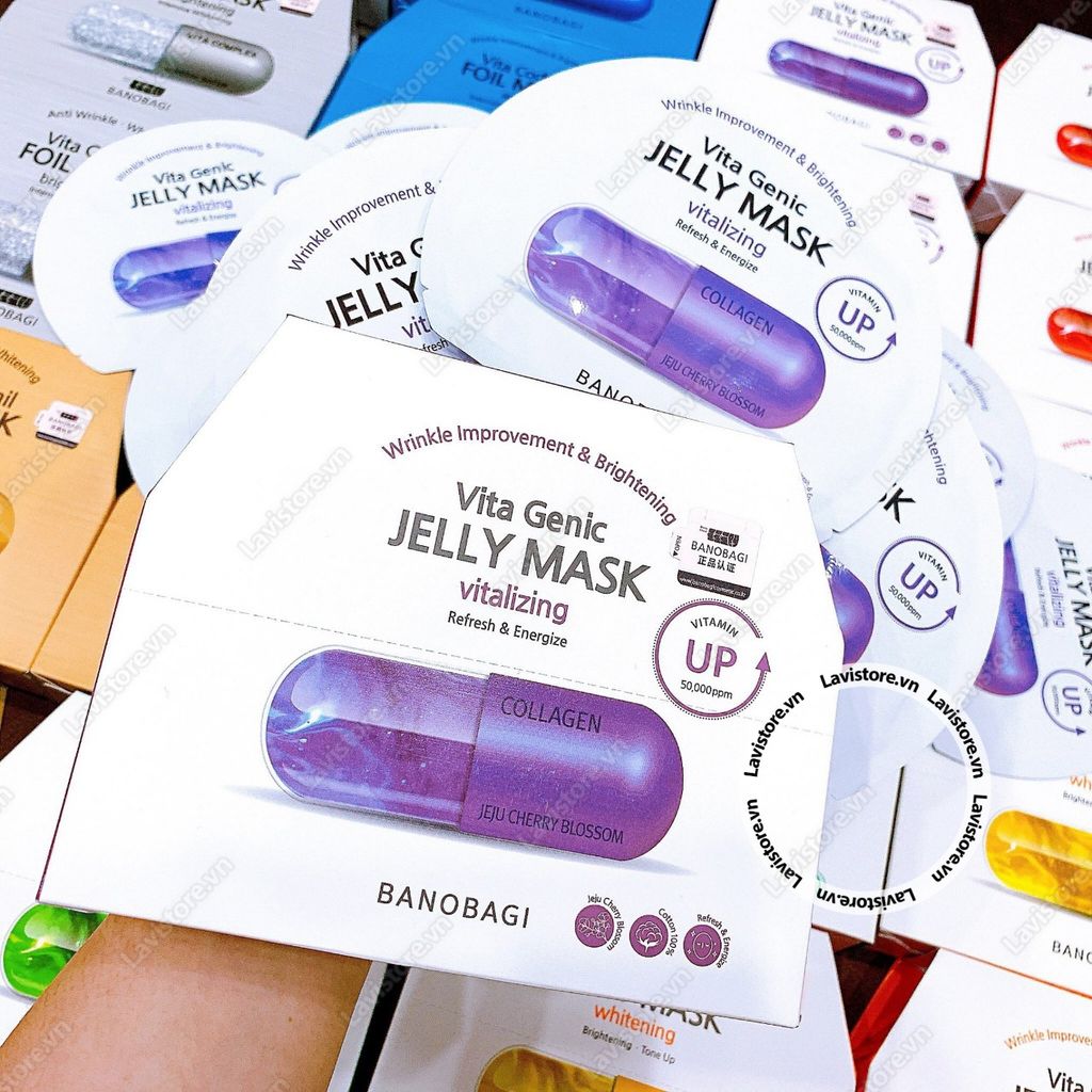 (10/2026)(XANH MINT) Jelly Mask Banobagi 10 miếng - CẤP NƯỚC