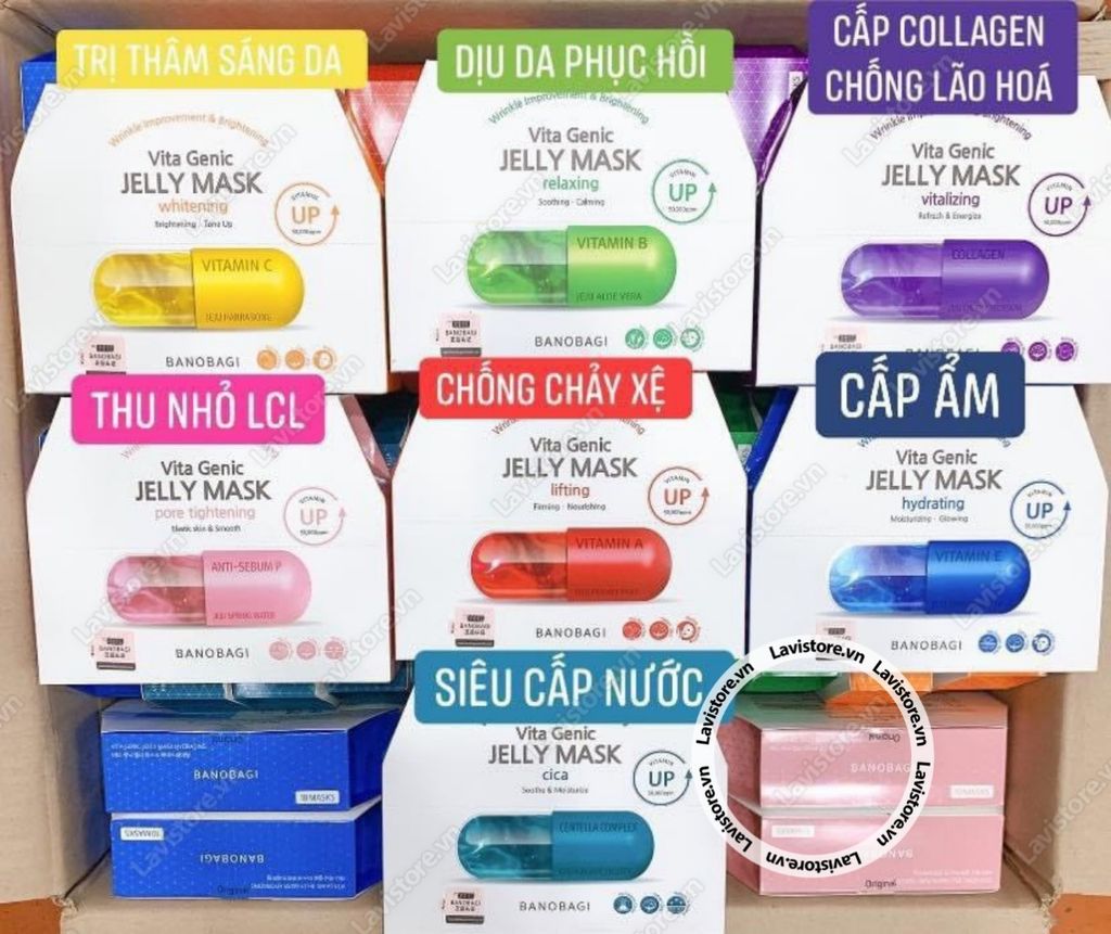 (10/2026)(XANH MINT) Jelly Mask Banobagi 10 miếng - CẤP NƯỚC