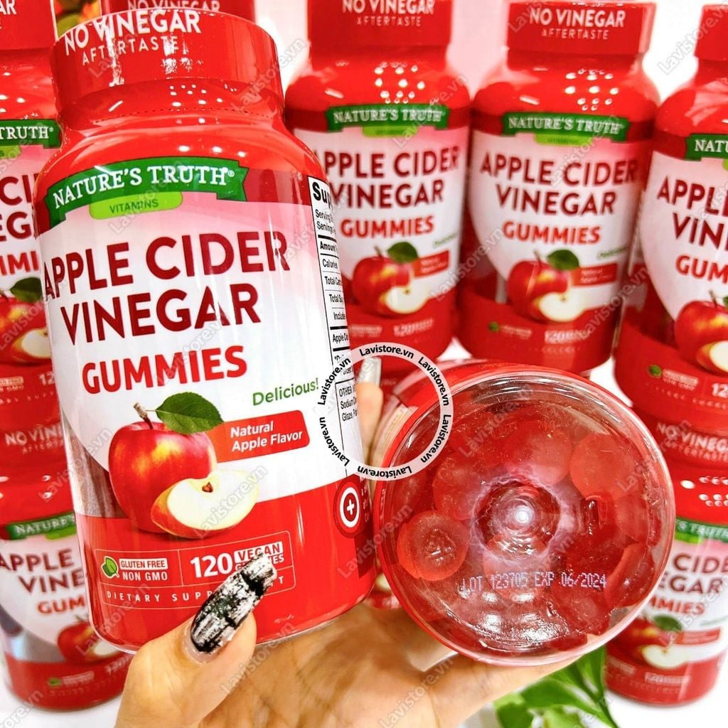 (10/2025) Gummies Giảm cân Giấm Táo Nature's Truth 120v