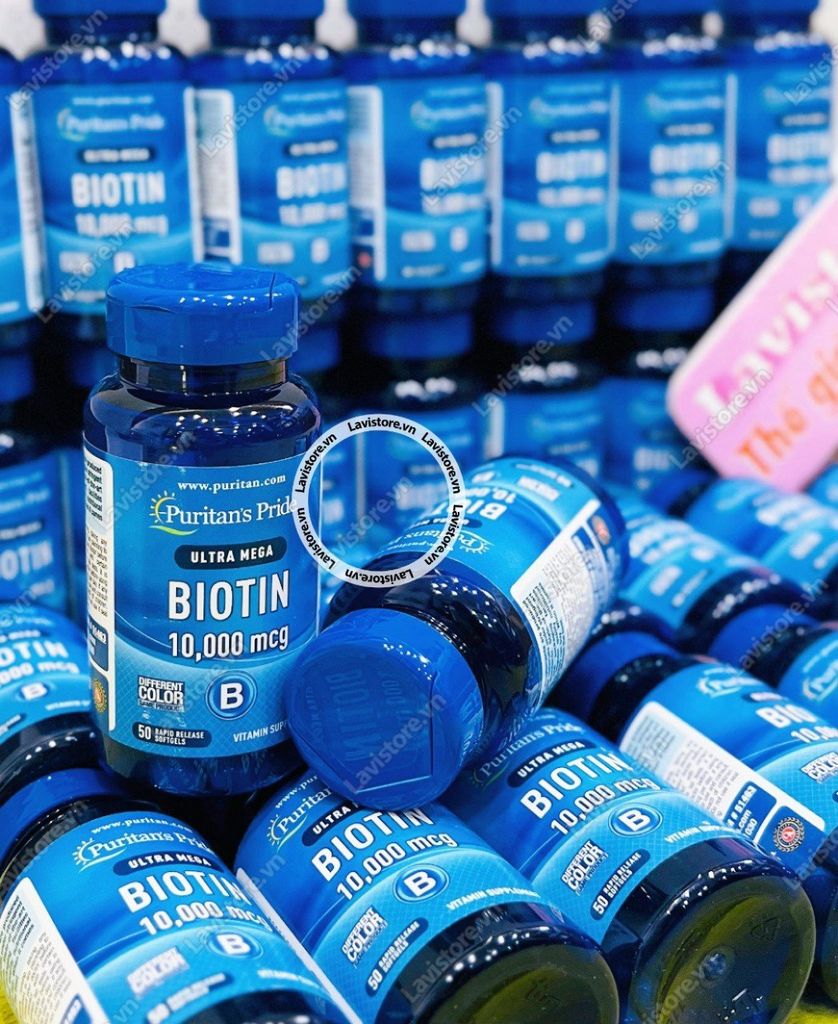 (02/2026) Viên uống BIOTIN 10,000mg Puritan Pride 50v