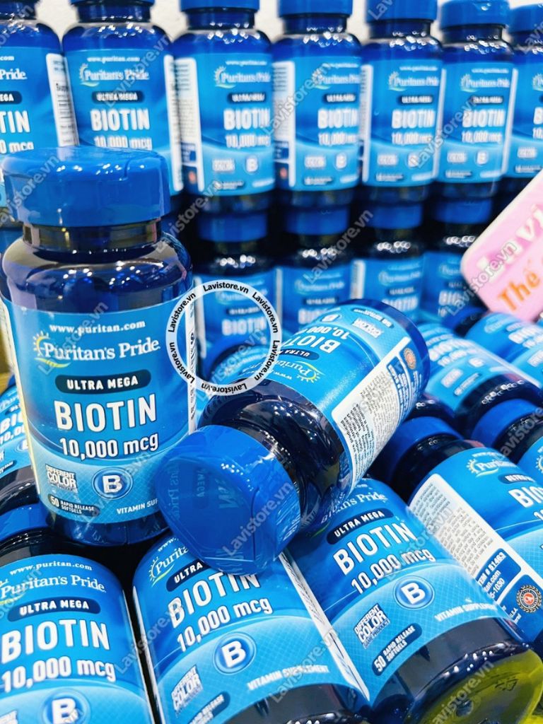 (02/2026) Viên uống BIOTIN 10,000mg Puritan Pride 50v