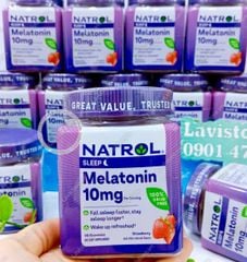 (01/2026) (MẪU MỚI) Kẹo ngủ Natrol Melatonin SLEEP NON GMO