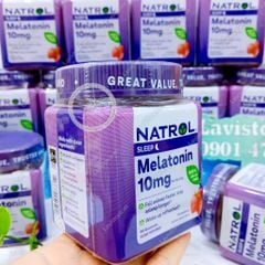 (01/2026) (MẪU MỚI) Kẹo ngủ Natrol Melatonin SLEEP NON GMO