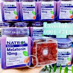 (01/2026) (MẪU MỚI) Kẹo ngủ Natrol Melatonin SLEEP NON GMO