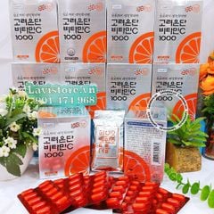 (01/2027) Viên uống kích trắng Vitamin C 1000mg + Eundan 2in1
