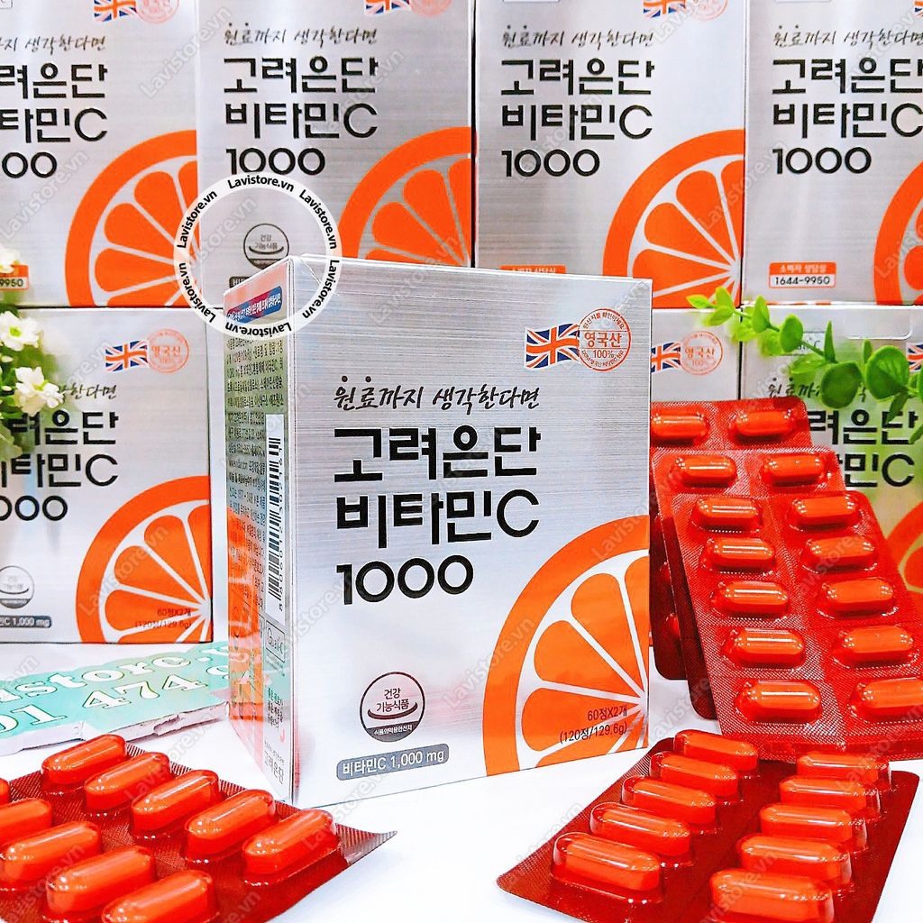 (01/2027) Viên uống kích trắng Vitamin C 1000mg + Eundan 2in1