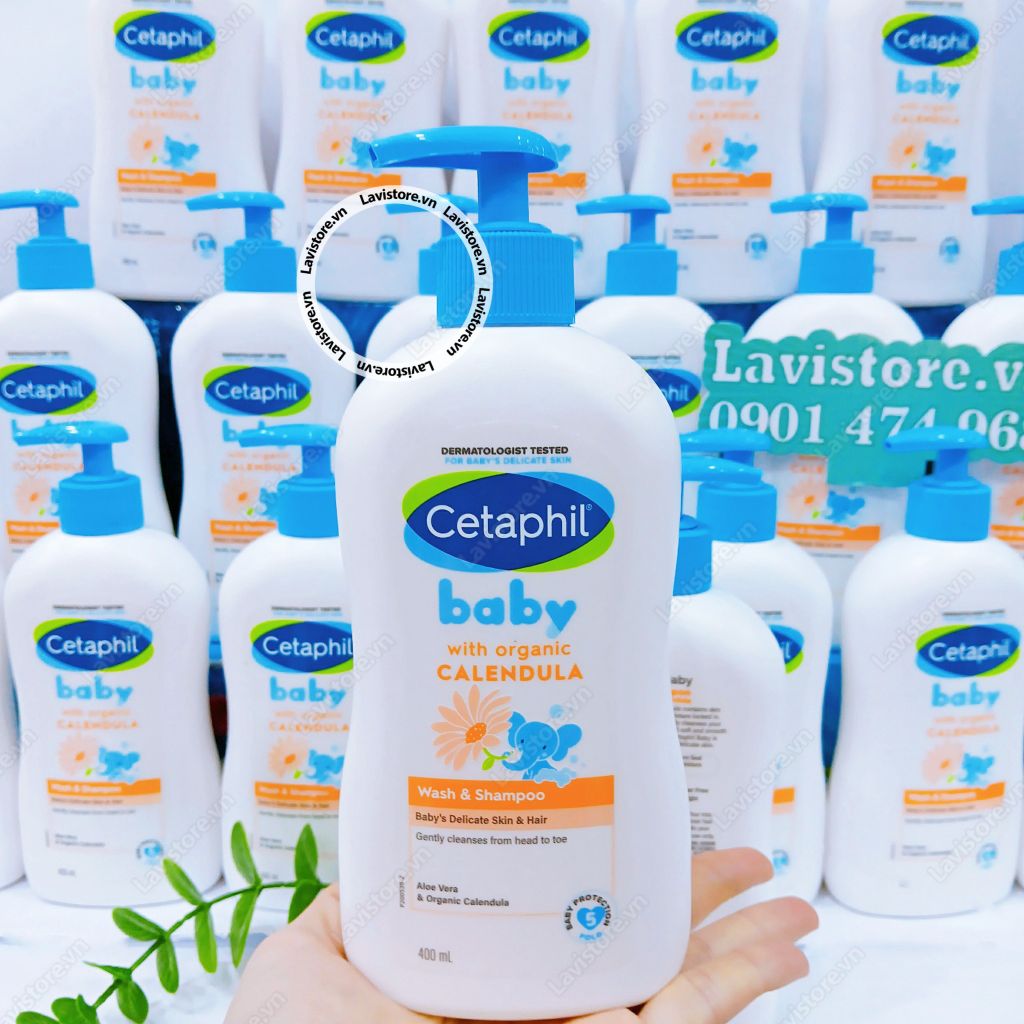 (MẪU MỚI) Sữa tắm Cetaphil Baby ÚC - Chai vòi 400ml