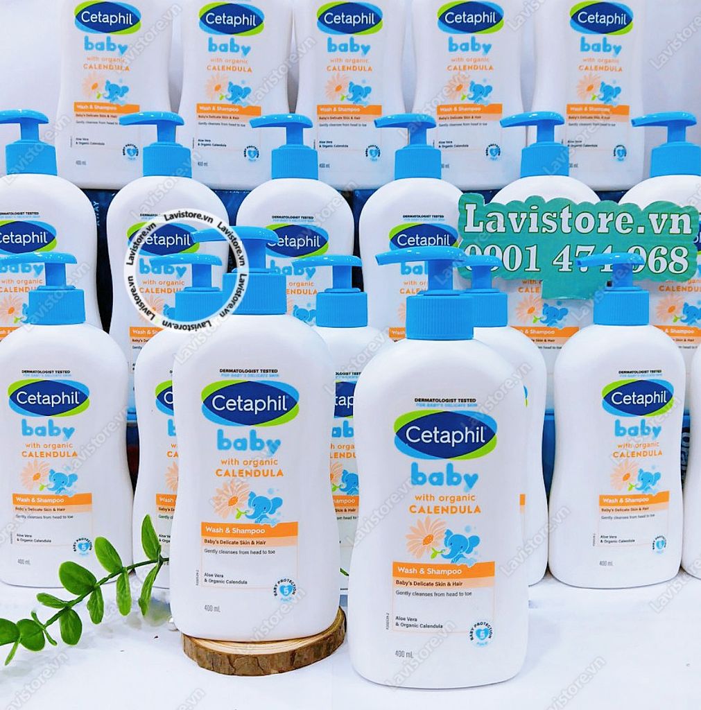 (MẪU MỚI) Sữa tắm Cetaphil Baby ÚC - Chai vòi 400ml