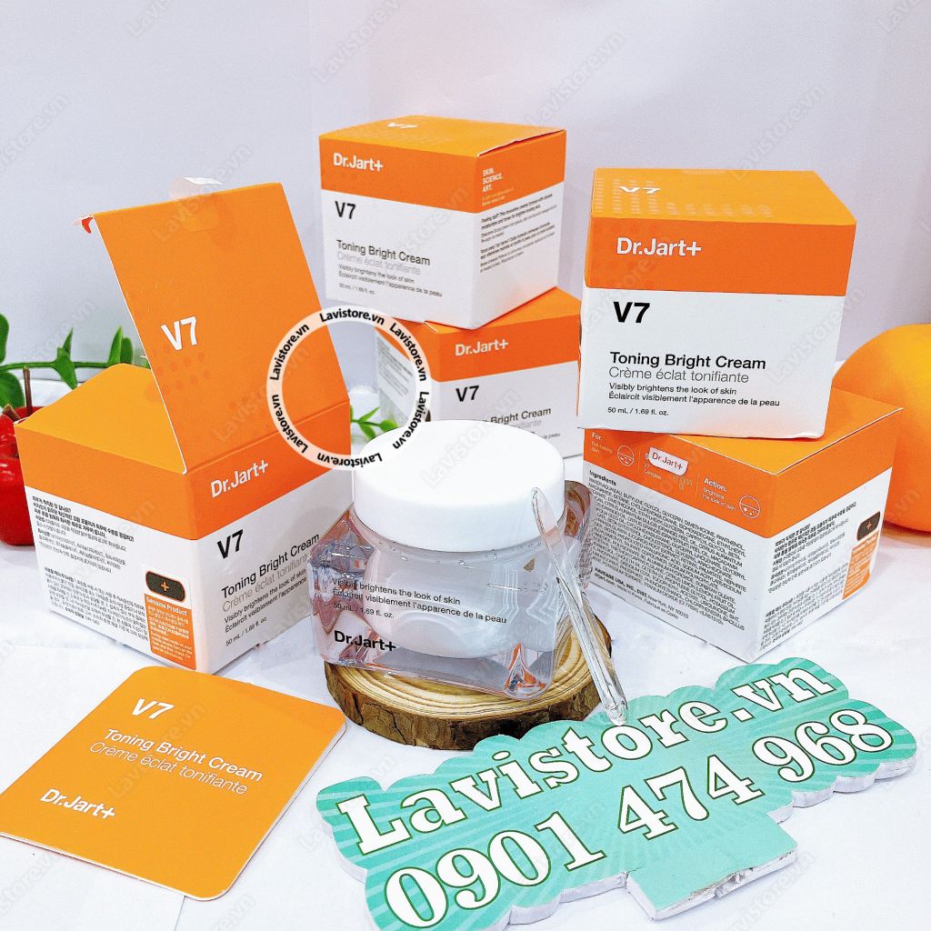 (04/2026) Kem V7 dưỡng trắng Dr.Jart MẪU MỚI fullsize 50ml