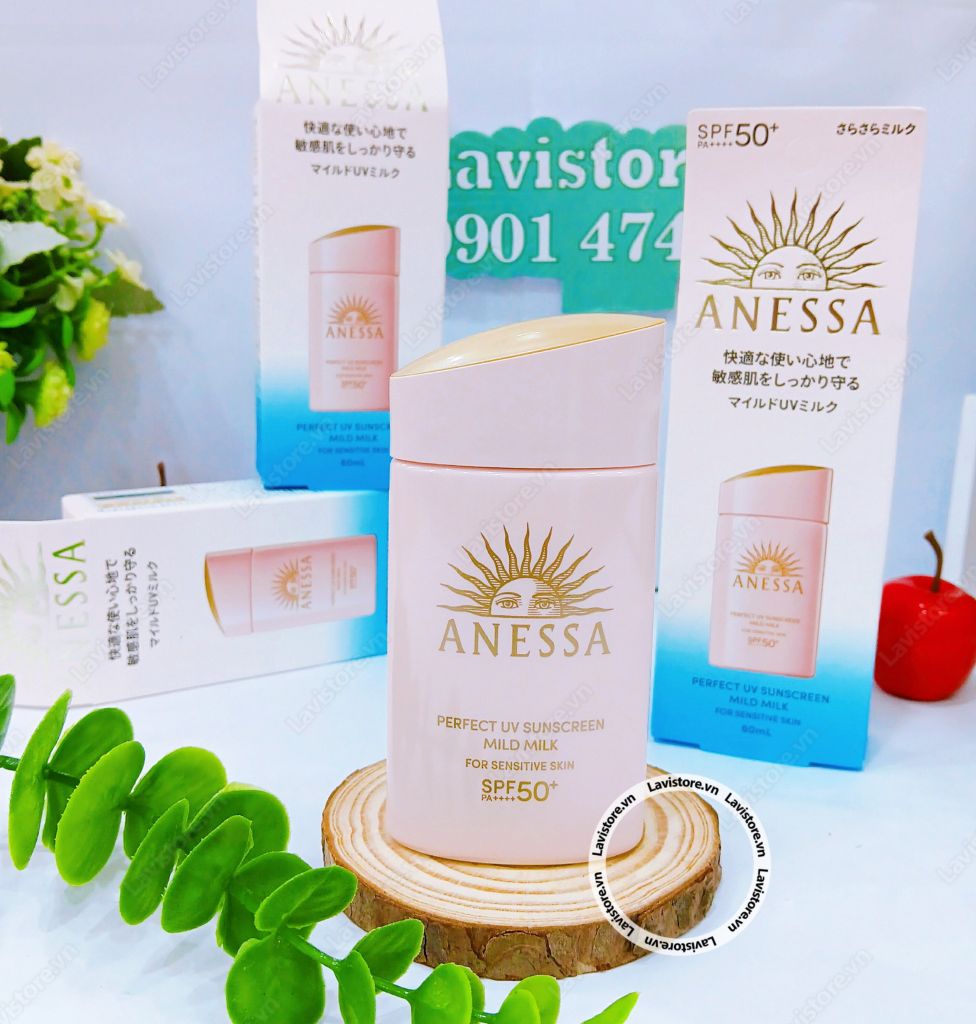 (11/2026) KCN Anessa Mild Milk 60g (Màu Hồng)