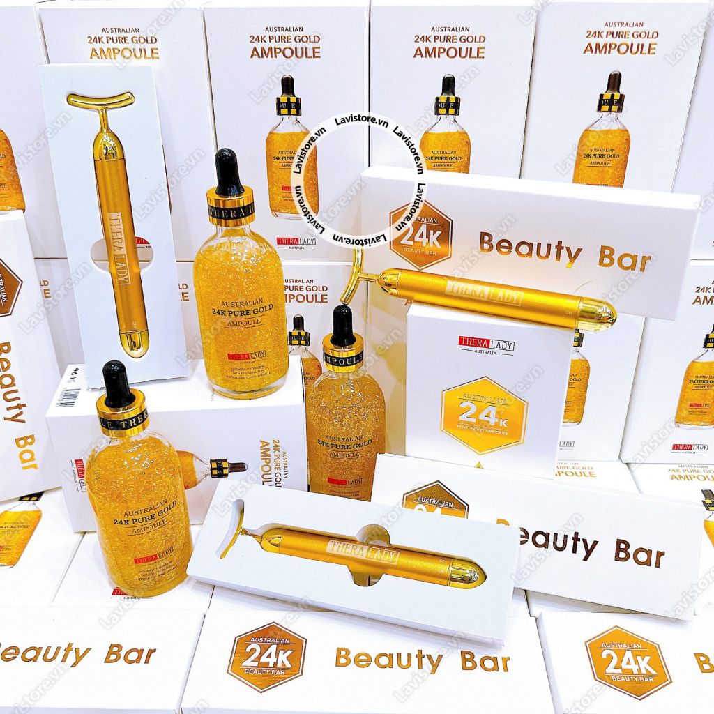 (02/2026) Serum 24K Pure Gold Ampoule 100ml Úc - KÈM THANH LĂN