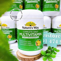 (08/2025) Viên tảo Complete Daily Multivitamin Nautre Way 200v