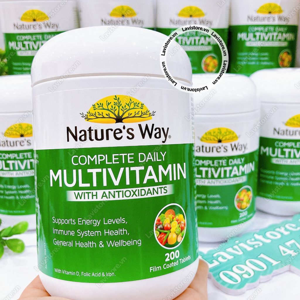 (08/2025) Viên tảo Complete Daily Multivitamin Nautre Way 200v
