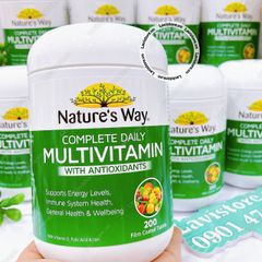 (08/2025) Viên tảo Complete Daily Multivitamin Nautre Way 200v