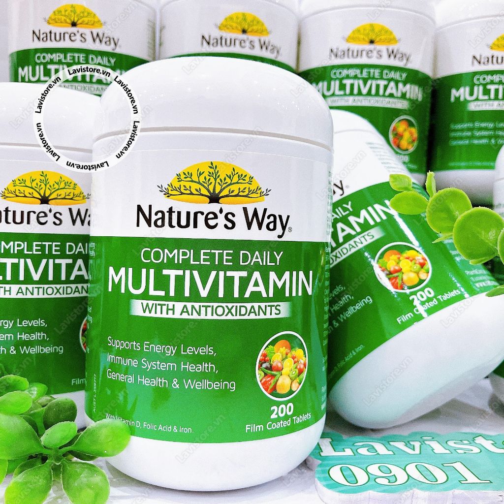 (08/2025) Viên tảo Complete Daily Multivitamin Nautre Way 200v