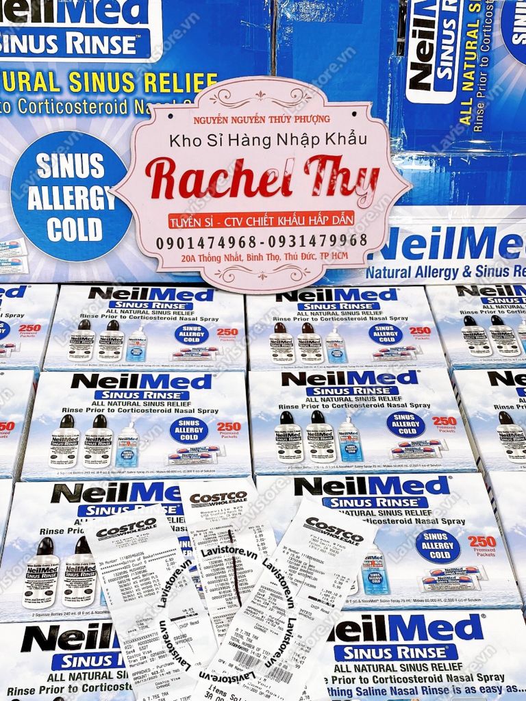 (10/2027) Set rửa mũi NeilMed 250 gói