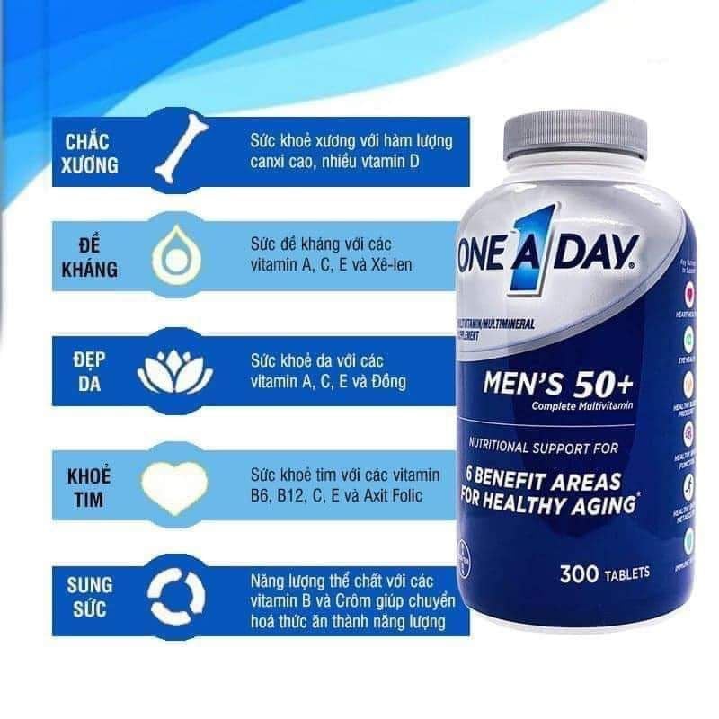 (06- 09/2025) One A Day for Women 50+ 300v MẪU MỚI