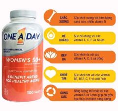 (06- 09/2025) One A Day for Women 50+ 300v MẪU MỚI