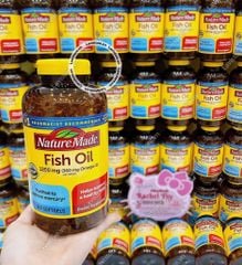 (01/2027) Fish Oil Nature Made 1200mg 300v MẪU MỚI