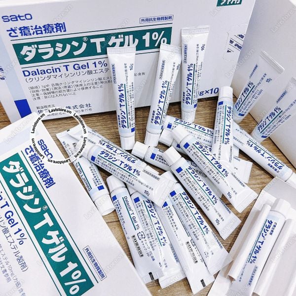 (08/2024) Kem trị mụn Dalacin T Gel 1% 10g