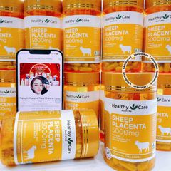 (02/2026) Nhau thai cừu Sheep Placenta 5000mg Healthy Care 100v