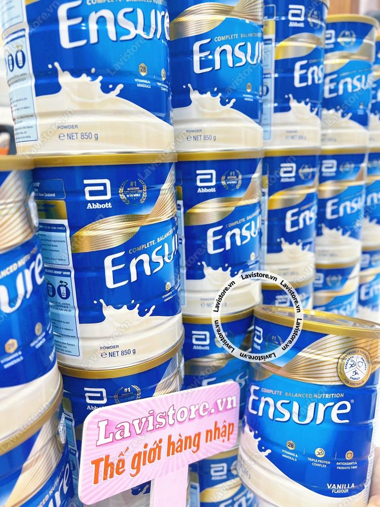 (10/2025 - 1/2026) Sữa bột Ensure ÚC 850g