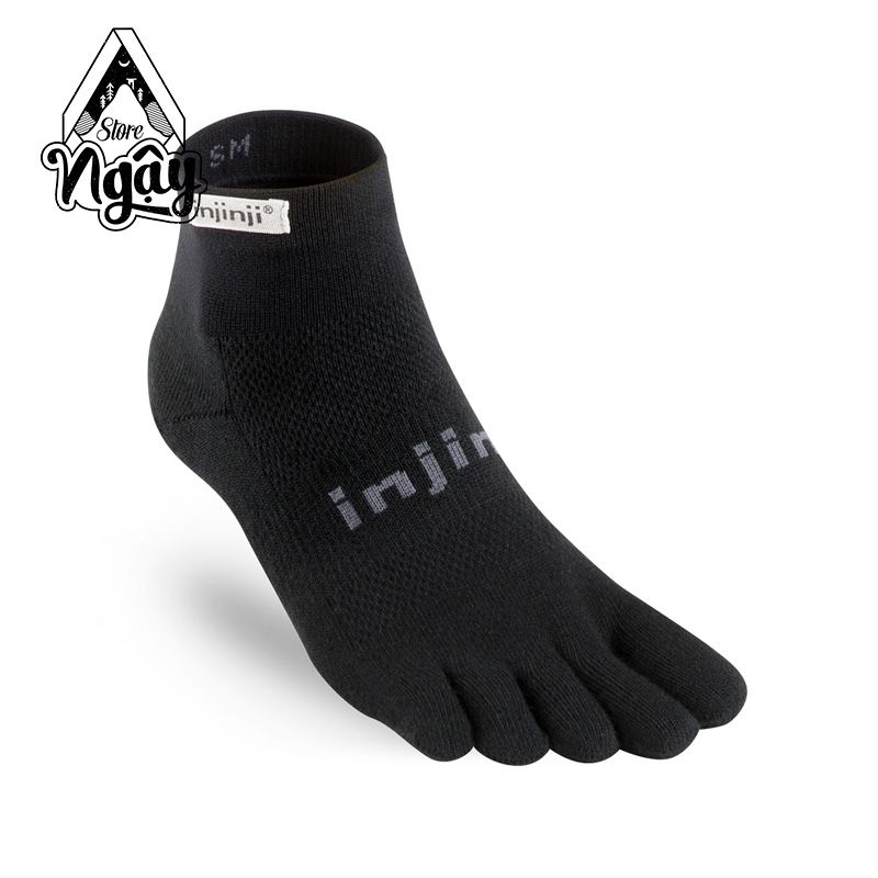 Injinji Run Lightweight Mini-Crew Coolmax Grey - Barefoot
