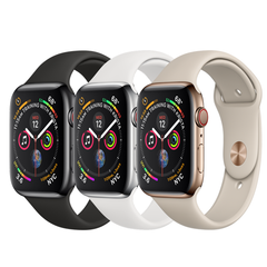 Apple Watch Series 4 - Bản Thép 44mm - (GPS + LTE) (Dùng Esim) - Cao Su Fullbox 100% (Refubished)