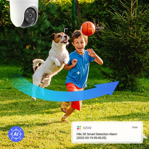 Camera WiFi EZVIZ H8C 2K 3MP tích hợp AI cảnh báo