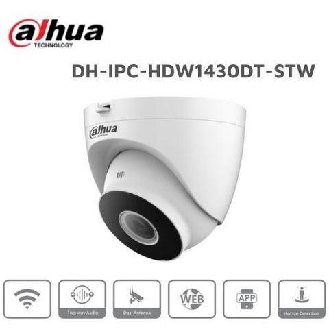 Camera IP Wifi 4MP DAHUA DH-IPC-HDW1430DT-STW