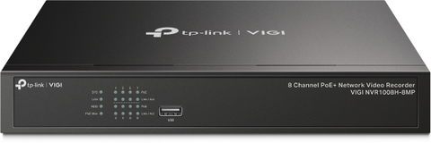 Đầu ghi video mạng TPLink VIGI NVR1008H-8MP 8 kênh PoE+ đầu ra video 4K