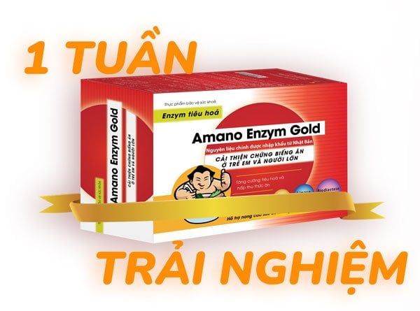 Công dụng của Amano enzym gold giúp trẻ hết đi ngoài có chất nhầy màu vàng