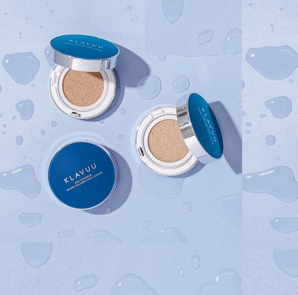 Phấn Nước Dưỡng Ẩm Klavuu Blue Pearlsation High Coverage Marine Collagen Aqua Cushion SPF50 PA+++