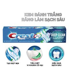 Kem Đánh Răng Làm Trắng Sạch Sâu Crest Complete Whitening + Deep Clean 306g