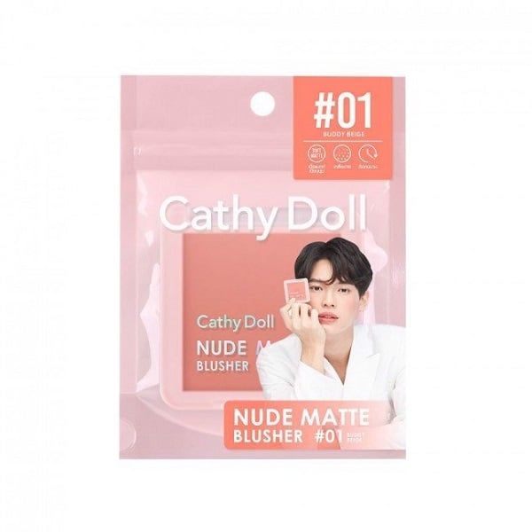 Phấn Má Hồng Cathy Doll Mịn Lì Nude Matte Blusher