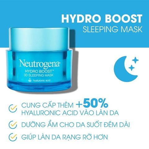 Mặt Nạ Ngủ Cấp Nước Neutrogena Hydro Boost 3D Sleeping Mask 50g