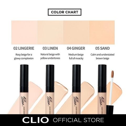 Kem Che Khuyết Điểm Clio Kill Cover Liquid Concealer 7g