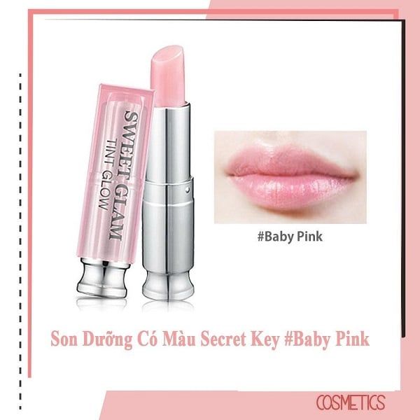 Son Dưỡng Môi Có Màu Secret Key Sweet Glam Tint Glow 3.5g