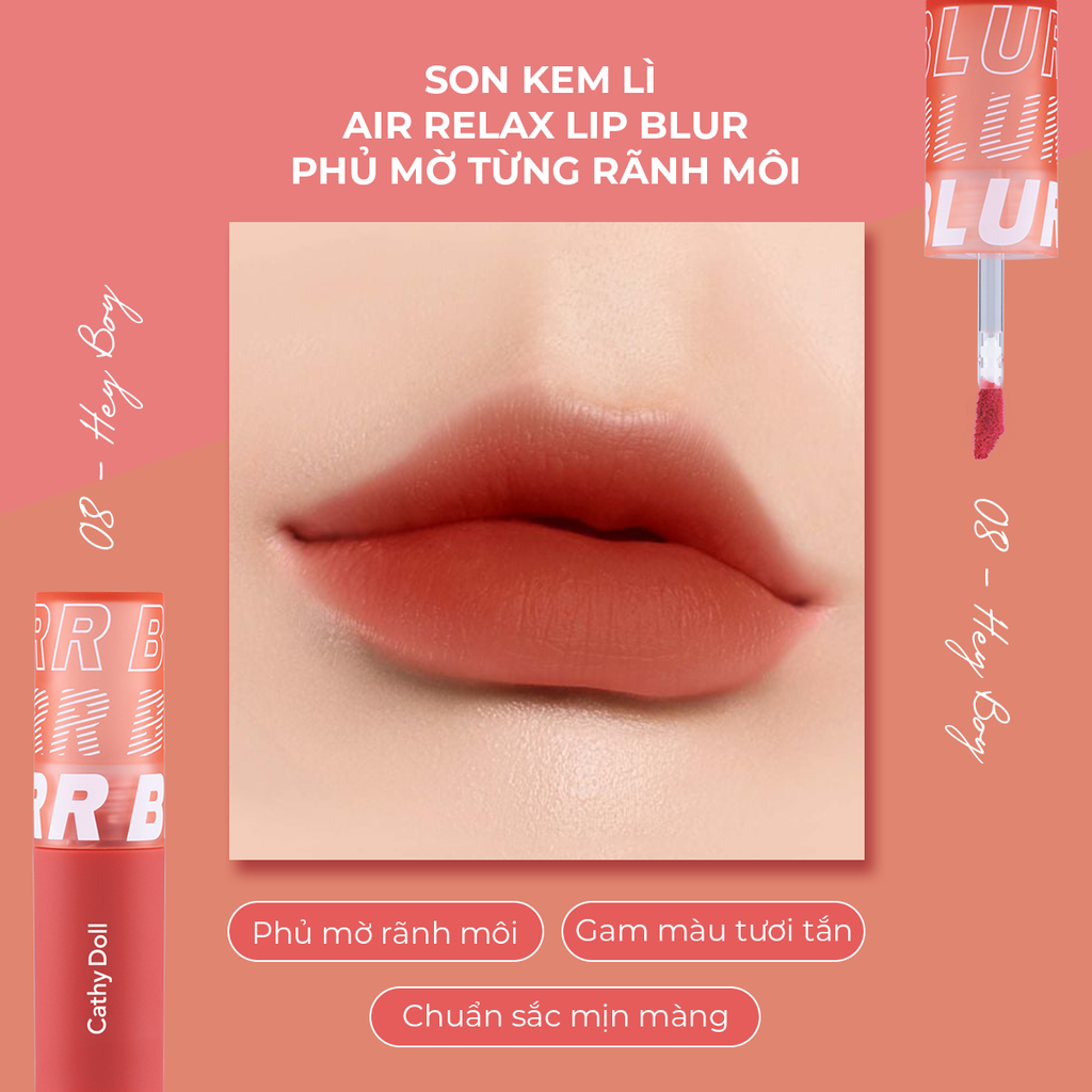 Son Kem Lì Cathy Doll Air Relax Lip Blur 3.5g