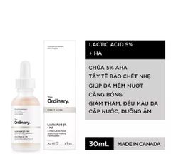 Tinh Chất Tẩy Da Chết Và Làm Sáng Da The Ordinary Lactic Acid 5% + HA 30ml