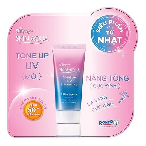 Tinh Chất Chống Nắng Hiệu Chỉnh Sắc Da Sunplay Skin Aqua Tone Up UV Essence Lavender SPF50+/PA++++ 50g