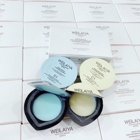 Set Mini Dầu Gội & Xả Phục Hồi Đa Tầng Nấm Truffle Weilaiya 14g