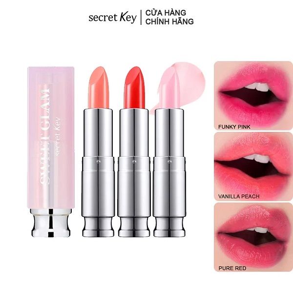 Son Dưỡng Môi Có Màu Secret Key Sweet Glam Tint Glow 3.5g