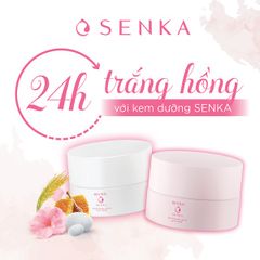 Kem Dưỡng Trắng Da Giảm Thâm Nám Ban Đêm Senka White Beauty Glow Gel Cream 50g