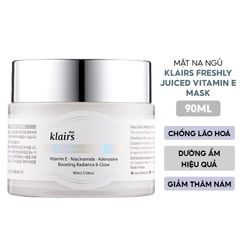 Mặt Nạ Ngủ Dưỡng Ẩm Chống Lão Hóa Klairs Freshly Juiced Vitamin E Mask