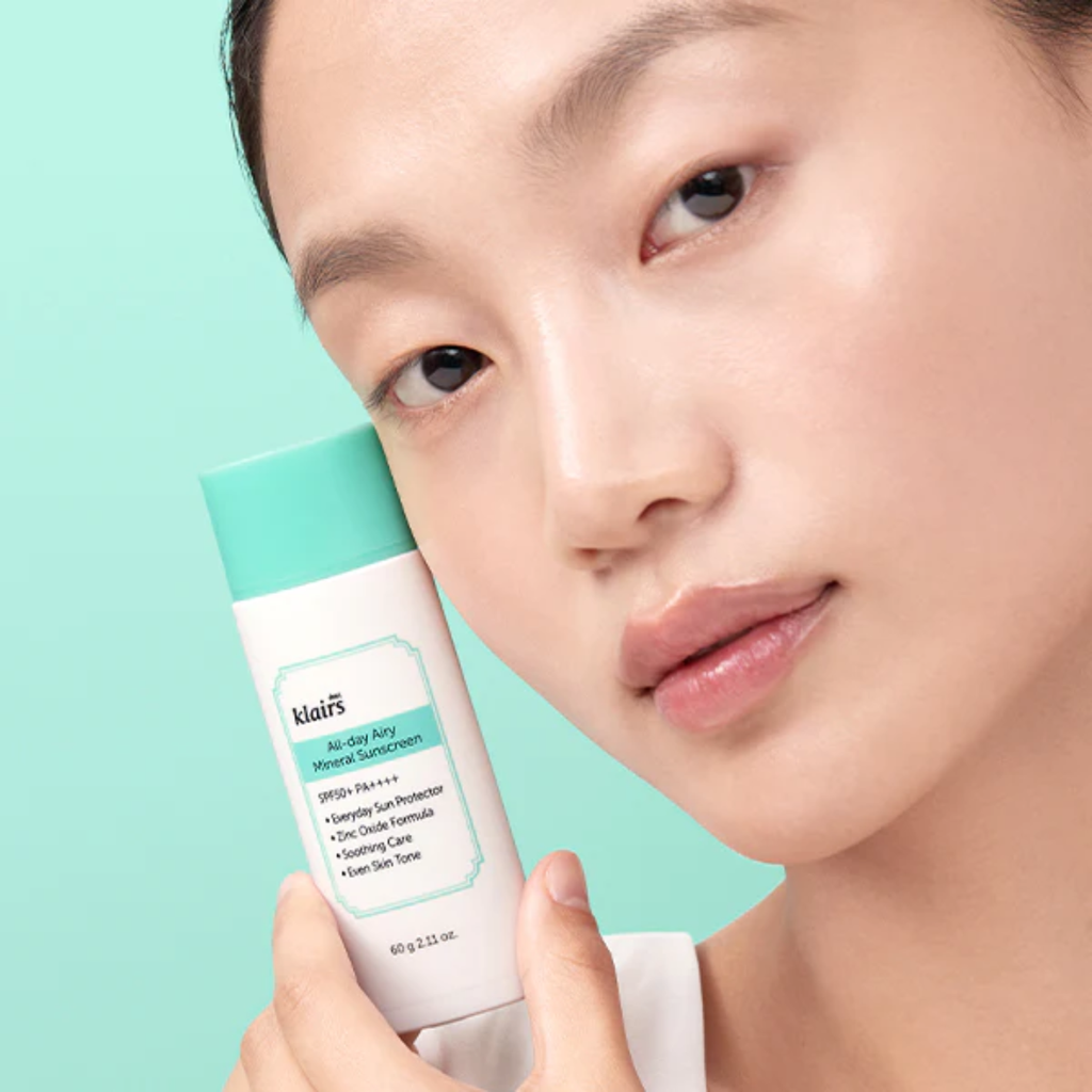 Kem Chống Nắng Nâng Tông Da Klairs All-day Airy Mineral Sunscreen SPF50+ PA++++ 60g