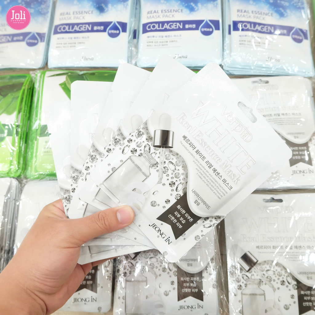 Mặt Nạ Dưỡng Trắng Da Jeong In Verpia White Real Essence Mask 20ml
