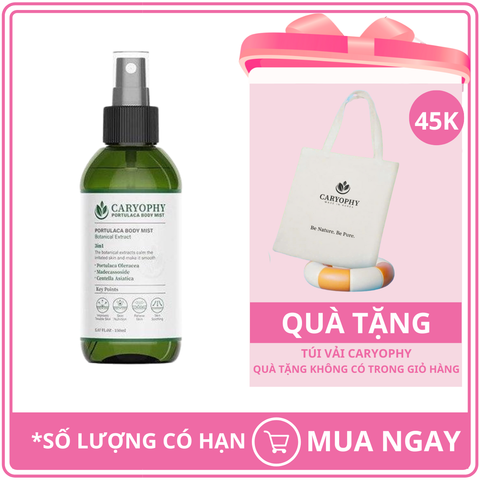Xịt Giảm Mụn Lưng Caryophy Portulaca Body Mist 150ml